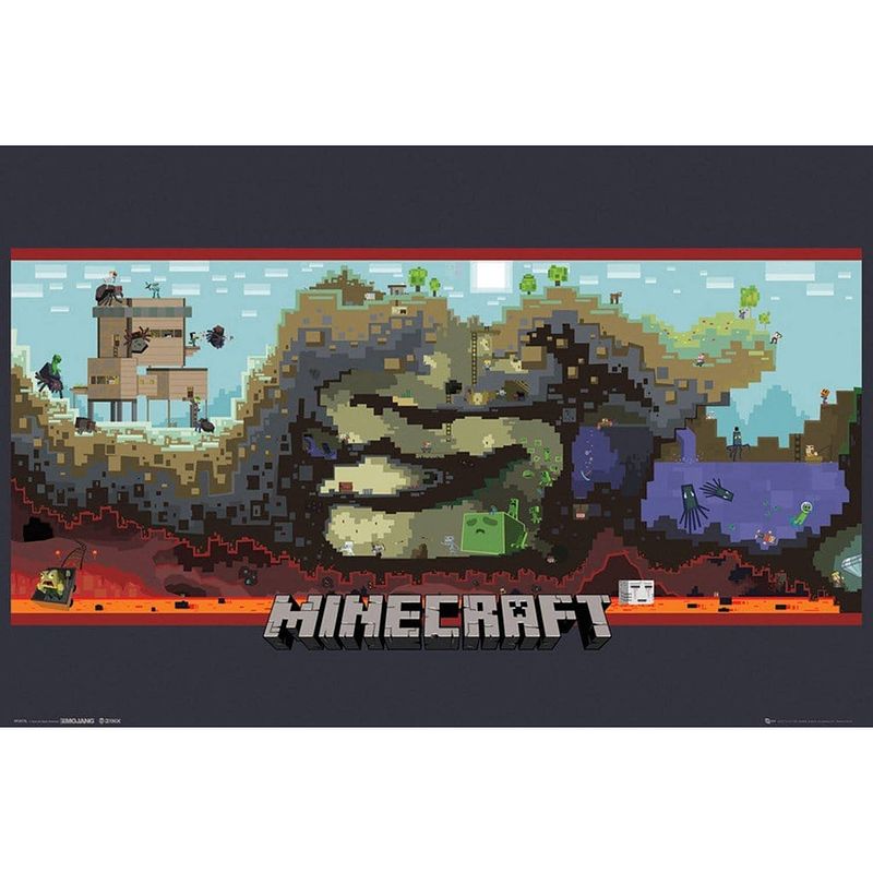 Foto van Gbeye minecraft underground poster 91,5x61cm