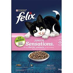 Foto van Felix® sensations junior kittenvoer met kip en kalkoen, met melk en met groenten 1000g bij jumbo