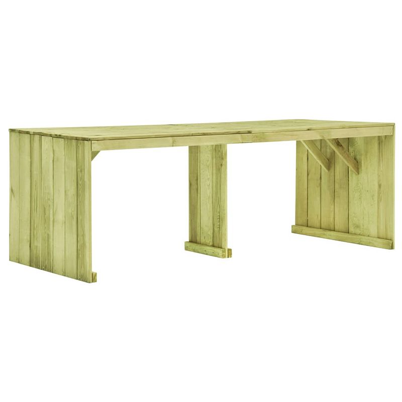 Foto van Vidaxl tuintafel 220x101,5x80 cm geïmpregneerd grenenhout