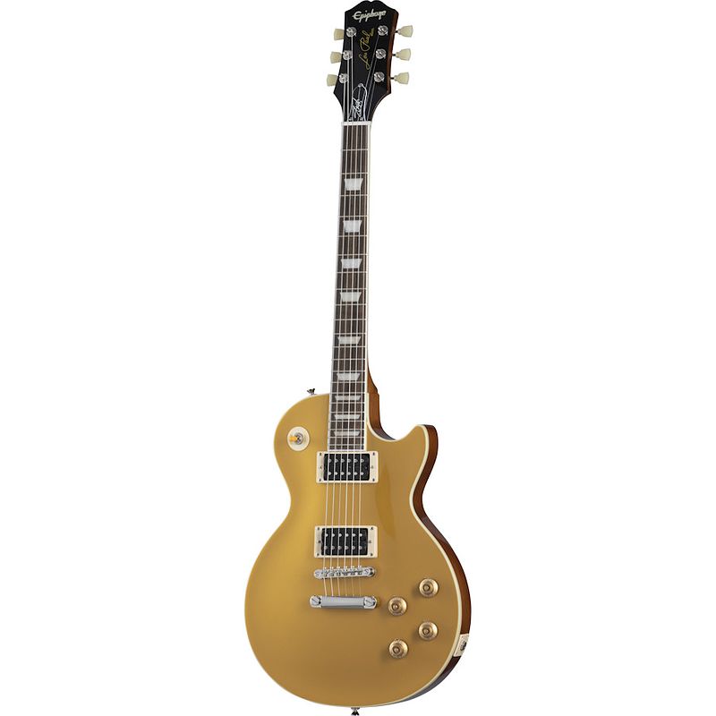 Foto van Epiphone slash victoria les paul standard goldtop elektrische gitaar met koffer