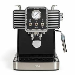 Foto van Livoo espressomachine met melkopschuimer 1350 w 1,5 l zwart