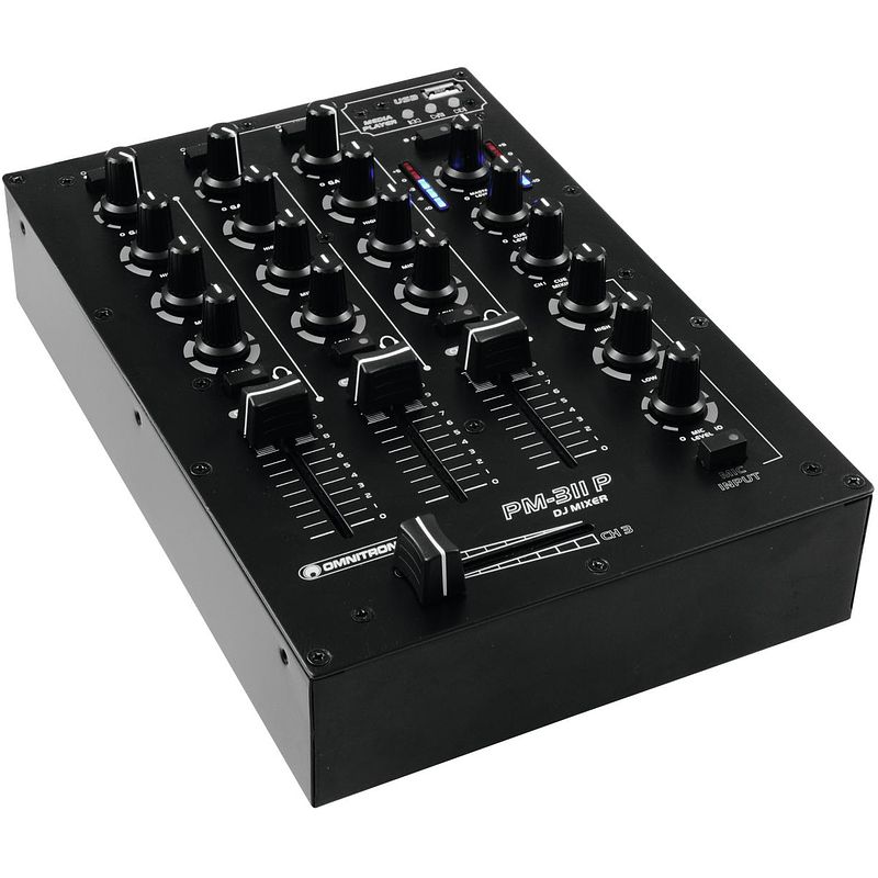 Foto van Omnitronic pm-311p dj mixer en mp3-speler