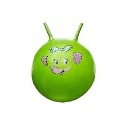 Foto van Skippybal met dieren gezicht groen 46 cm - skippyballen