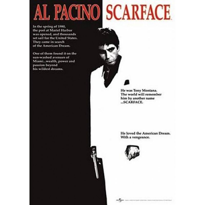 Foto van Poster scarface al pacino 61 x 91,5 cm