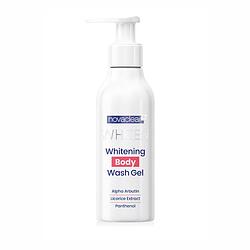 Foto van Novaclear whiten whitening body wash gel 200ml.