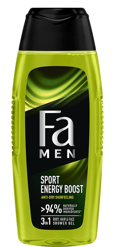 Foto van Fa men sport energy boost 3in1 douchegel 250ml bij jumbo