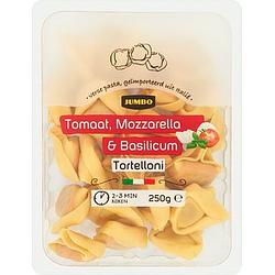 Foto van Jumbo verse pasta tortelloni tomaat, mozzarella & basilicum 250g