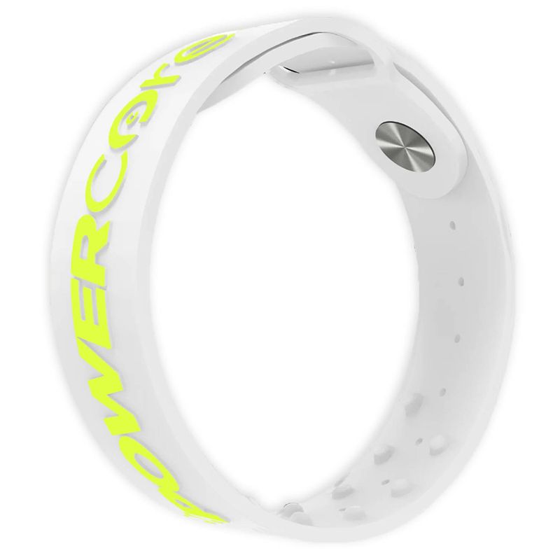 Foto van Powercore sports performance band - white/neon - m/l