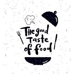 Foto van Inductiebeschermer - the good taste of food - 85x55 cm