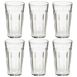 Foto van Set van 6x stuks water/sap glazen lorenz 350 ml van glas - drinkglazen