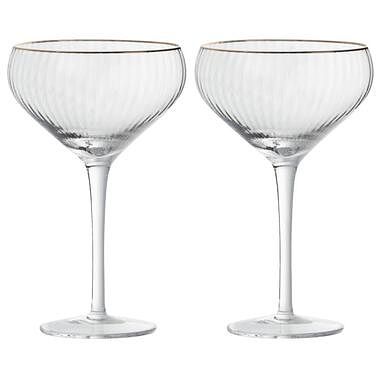 Foto van Cocktailglazen camille - transparant - 280 ml - 2 stuks - leen bakker