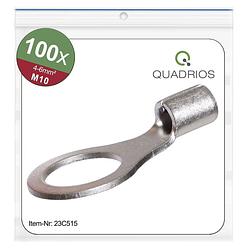 Foto van Quadrios 23c515 ringkabelschoen dwarsdoorsnede (max.): 6 mm² gat diameter: 10.5 mm ongeïsoleerd 100 stuk(s)