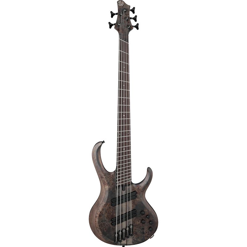 Foto van Ibanez bass workshop btb805ms transparent gray flat 5-snarige elektrische basgitaar met softcase