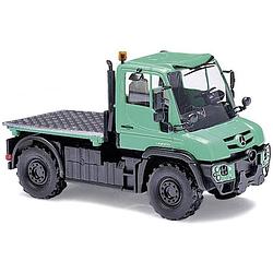 Foto van Busch 50930 h0 vrachtwagen mercedes benz unimog u 430 met platte laadbak