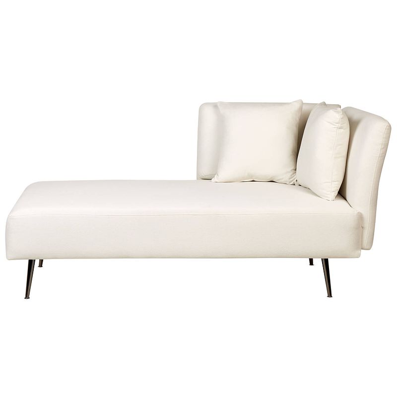 Foto van Beliani riom - chaise longue-wit-polyester