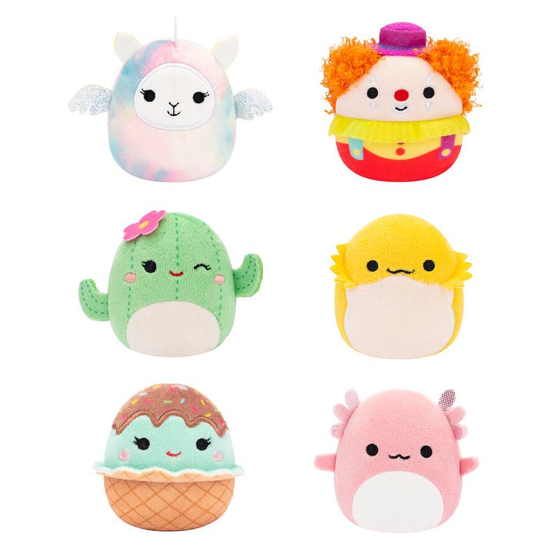 Foto van Squishmallows micromallows knuffelset a 6-delig - 6 cm