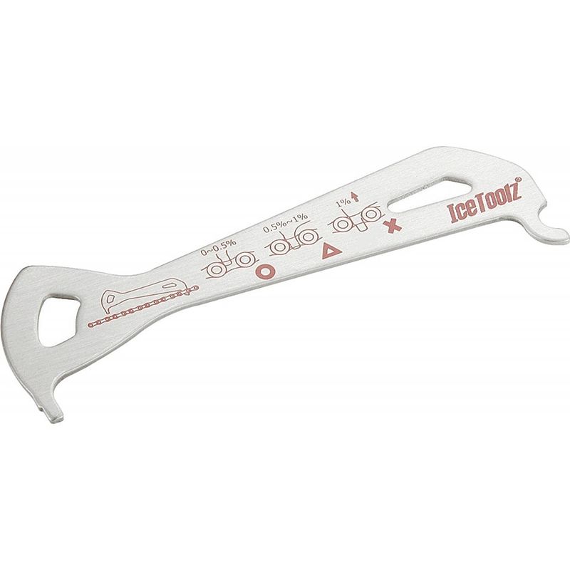 Foto van Icetoolz slijtagemeter 12,5 cm zilver