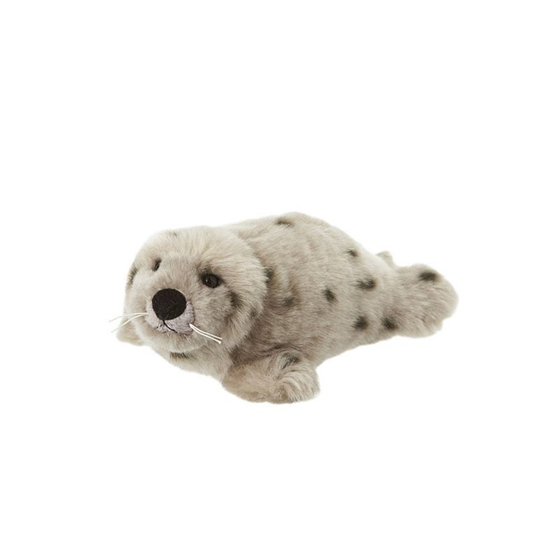 Foto van Pluche kleine grijze zeehond knuffel van 15 cm - knuffel zeedieren