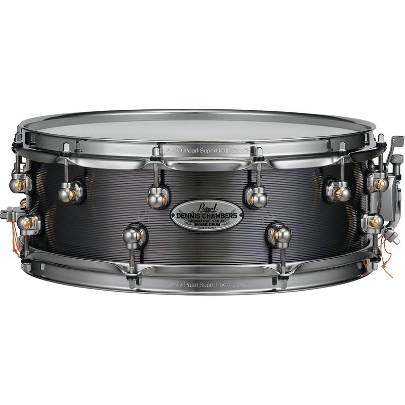 Foto van Pearl dc1450s/n dennis chambers signature 14 x 5 inch snaredrum