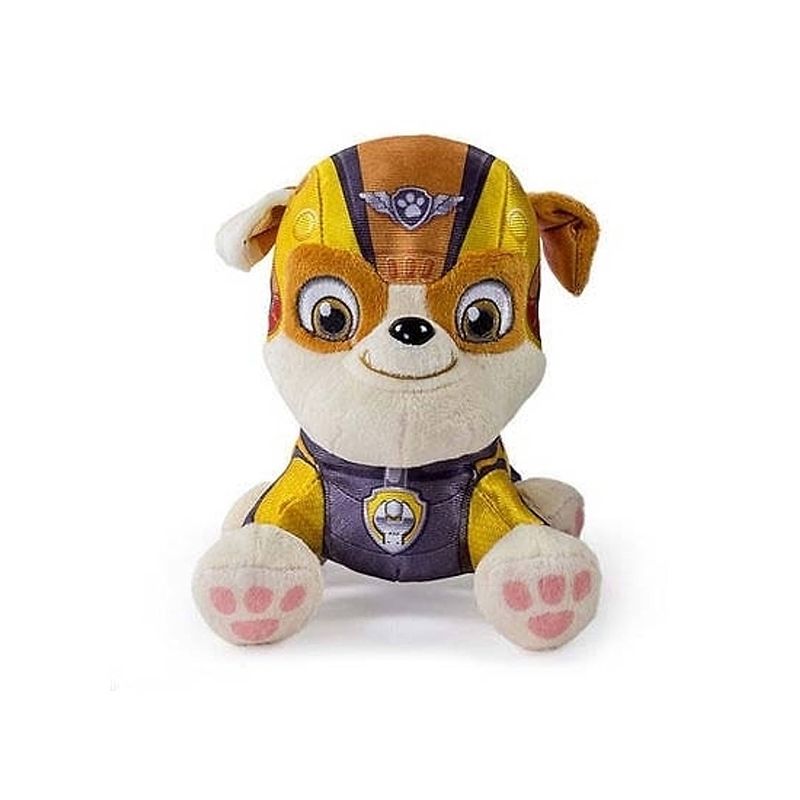 Foto van Pluche paw patrol rubble air rescue knuffel 15 cm - knuffeldier