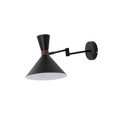 Foto van Light & living - wandlamp hoodies - 25x25x50.5cm - zwart
