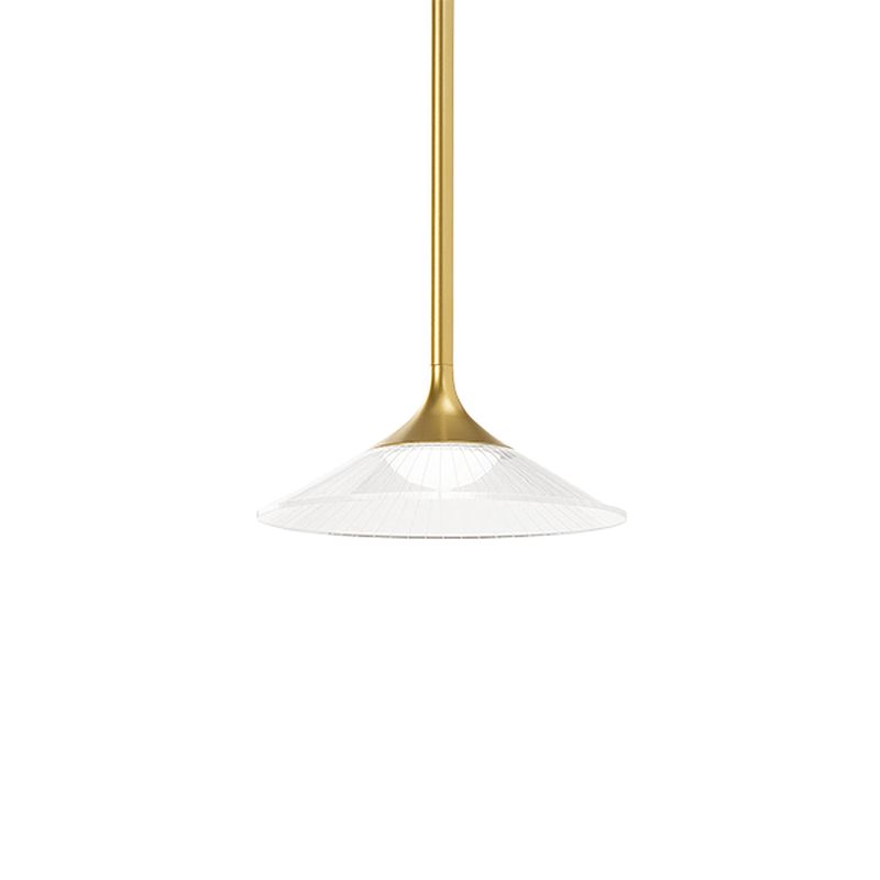 Foto van Moderne gouden hanglamp tristan - ideal lux - led - sfeervolle verlichting voor binnen