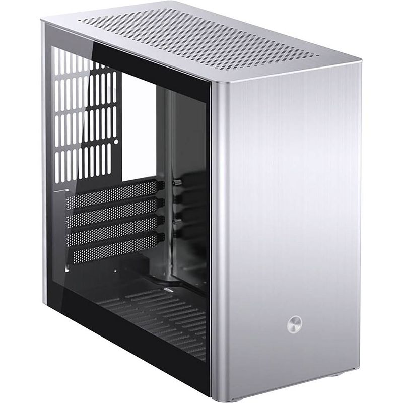 Foto van Jonsbo v9 silver micro-tower gaming-behuizing, behuizing zilver