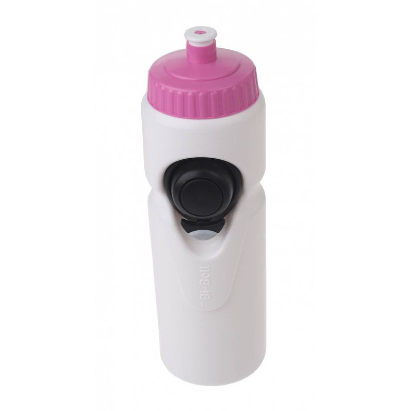 Foto van Bi-bell bidon met bel wit/roze 750ml