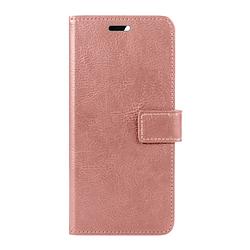 Foto van Basey xiaomi 12 hoesje bookcase hoes flip case book cover - xiaomi 12 hoes book case hoesje - rose goud