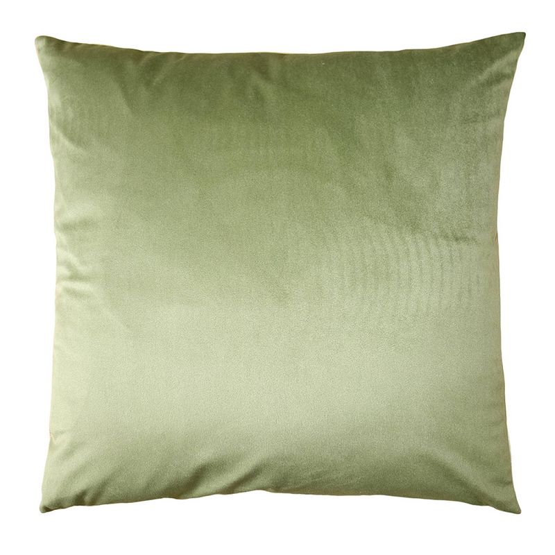 Foto van Clayre & eef kussenhoes 45x45 cm groen polyester sierkussenhoes groen sierkussenhoes