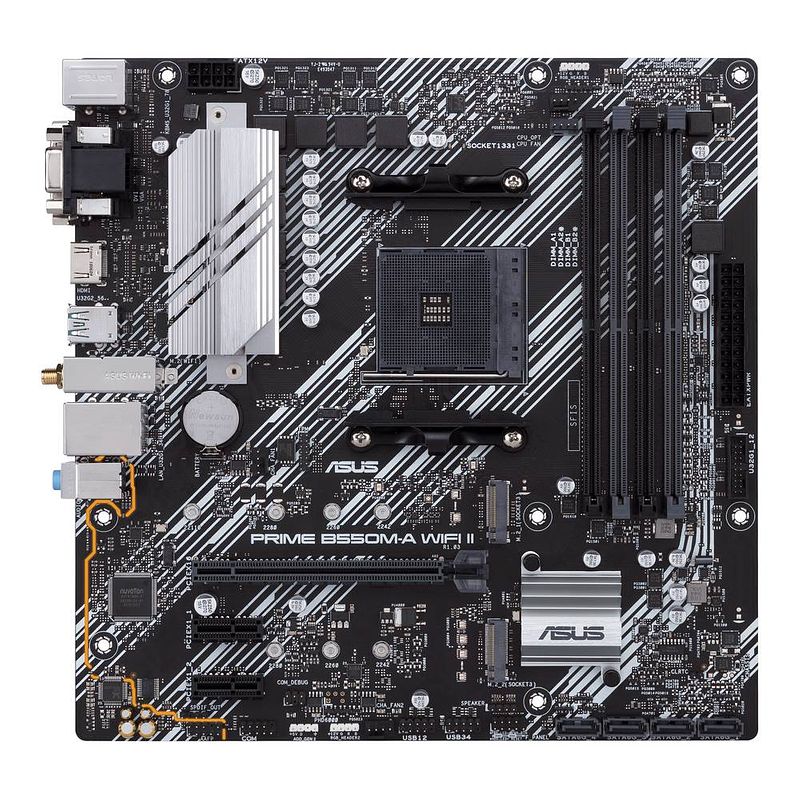 Foto van Asus prime b550m-a wifi ii moederbord socket amd am4 vormfactor micro-atx moederbord chipset amd® b550