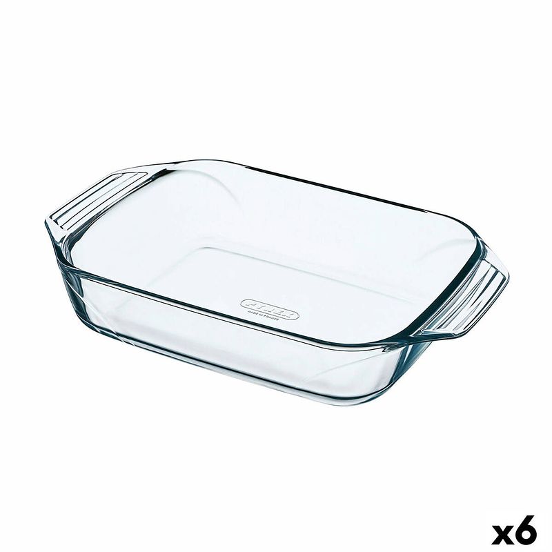 Foto van Ovenschaal pyrex irresistible rechthoekig 31,5 x 19,7 x 6,4 cm transparant glas (6 stuks)