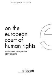 Foto van On the european court of human rights - boštjan m. zupančič - ebook (9789462749931)