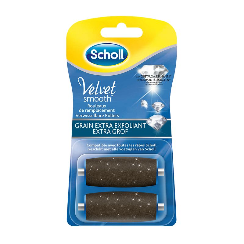 Foto van Scholl velvet smooth express pedi rollers extra grof 2st