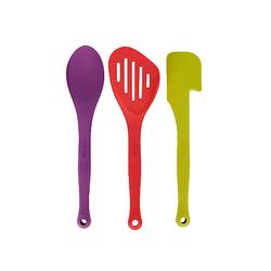 Foto van Colourworks - keukengerei set, siliconen, 3 delig - colourworks brights