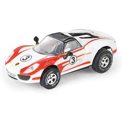 Foto van Darda speelgoedauto porsche 918 spyder pull-back 1:60 wit