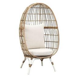 Foto van Loungefauteuil grand egg wicker 147x83x77 cm - leen bakker