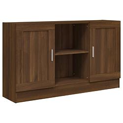 Foto van Vidaxl dressoir 120x30,5x70 cm bewerkt hout bruineikenkleurig