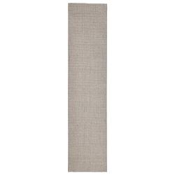 Foto van The living store sisal vloerkleed - 80 x 350 cm - zand - 100% sisal