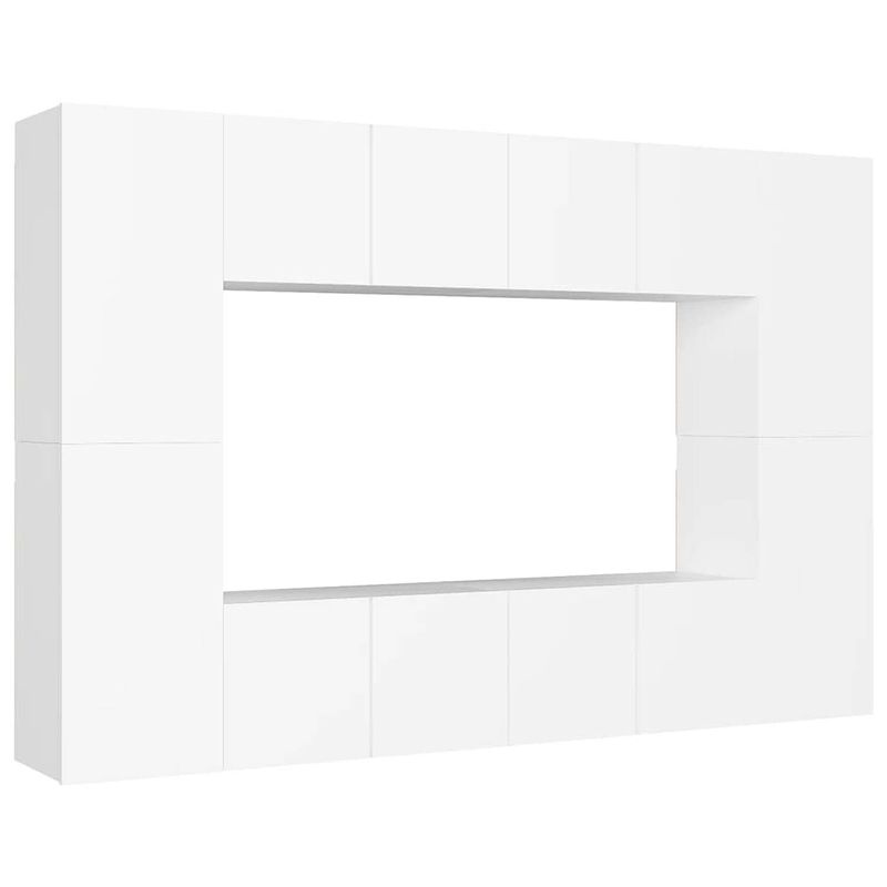 Foto van The living store televisiekast tv-meubel - 60 x 30 x 30 cm - wit+materiaal- spaanplaat