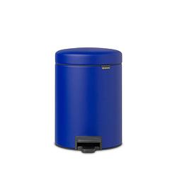 Foto van Brabantia newicon pedaalemmer 5 liter met kunststof binnenemmer - mineral powerful blue