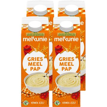 Foto van Melkunie griesmeel pap 4 x 1l bij jumbo