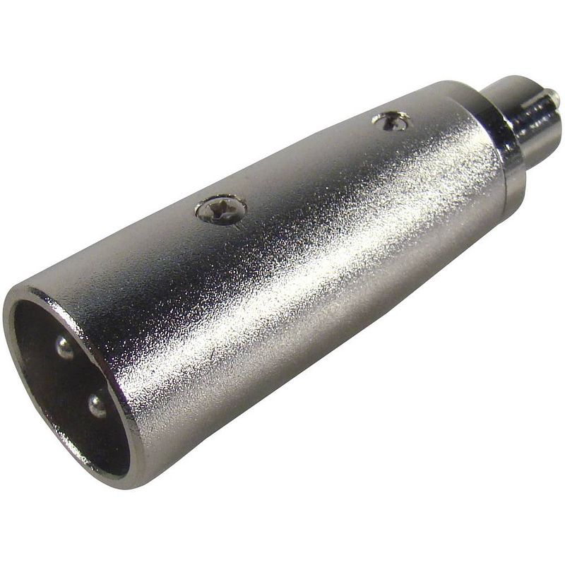 Foto van Paccs paccs audio adapter [1x xlr-stekker - 1x cinch-stekker] zilver