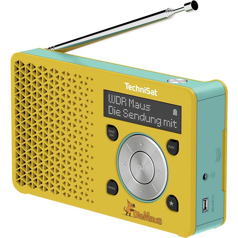 Foto van Technisat digitradio 1 maus edition zakradio dab+, vhf (fm)