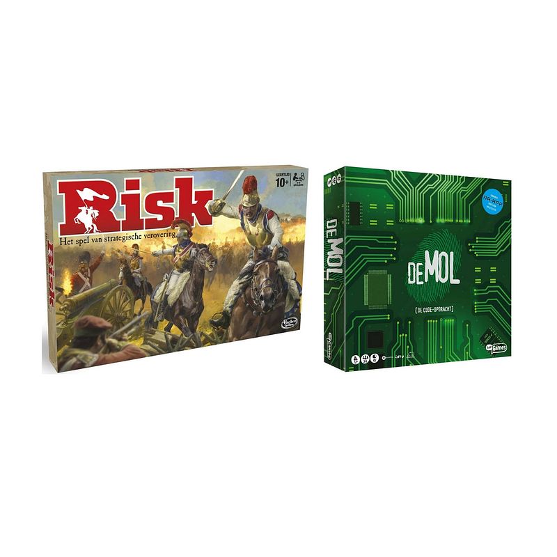 Foto van Spellenbundel - bordspel - 2 stuks - hasbro risk & wie is de mol