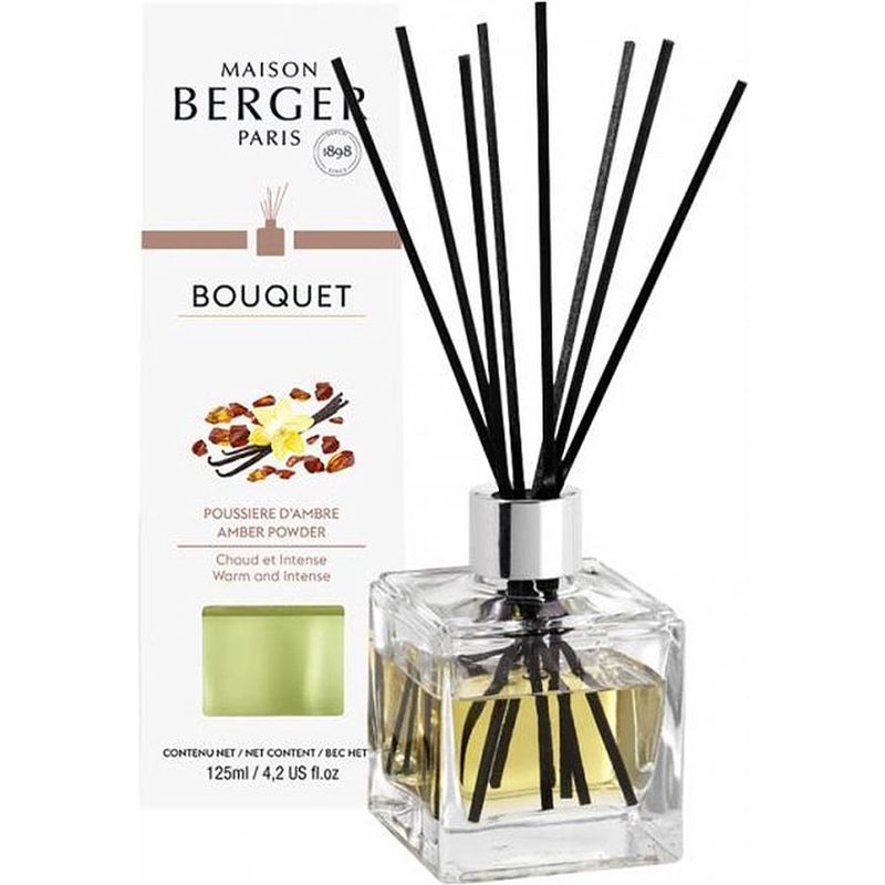 Foto van Lampe berger: parfum berger ""amber powder"" geurstokjes cube