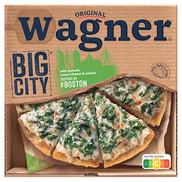 Foto van Wagner big city pizza boston spinazie kaas 430g bij jumbo