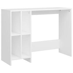 Foto van Vidaxl bureau 102,5x35x75 cm spaanplaat wit