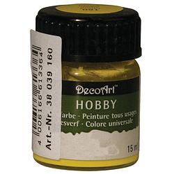 Foto van Flesje acrylverf geel 15 ml - hobbyverf