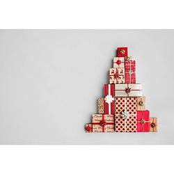 Foto van Inductiebeschermer - kerstcadeau boom - 58x52 cm